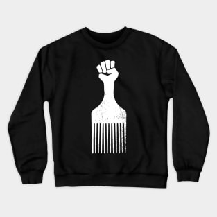 Afro Hair Comb Crewneck Sweatshirt